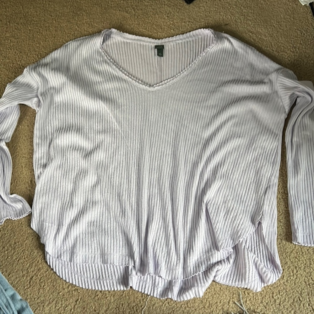 Light Purple Long Sleeve Wild Fable Shirt